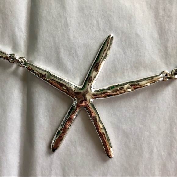 Silver Starfish Necklace - Picture 2 of 4